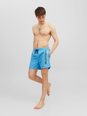 JACK & JONES Zwemshorts 'Fiji' in Blauw