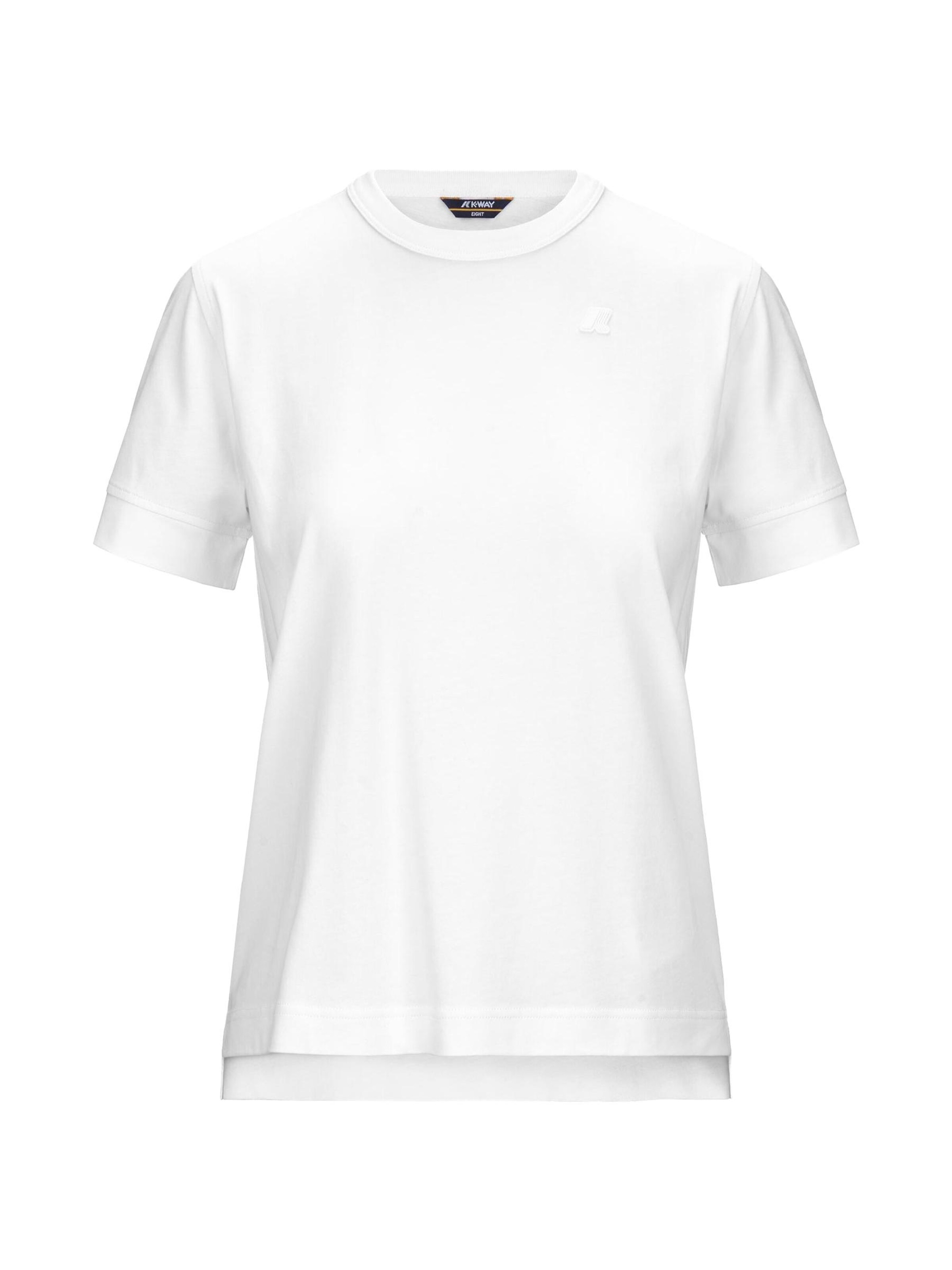 K-Way Shirt 'K-WAY EMEL JERSEY T-SHIRT T-Shirt e Polo' in Wit: voorkant