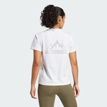 ADIDAS TERREX Functioneel shirt in Wit: voorkant