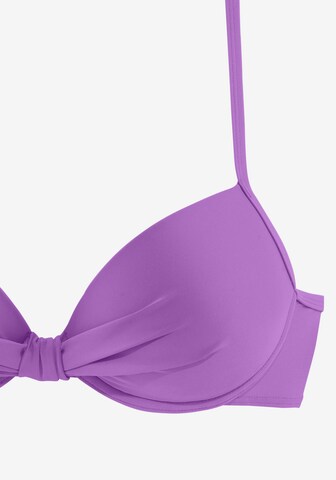 s.Oliver Push-up Bikinitop 'Spain' in Lila