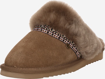 Warmbat - Pantufa 'Flurry' em bege: frente