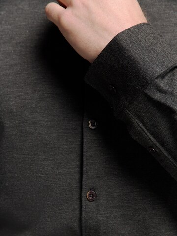 No Excess Regular fit Button Up Shirt in Grey