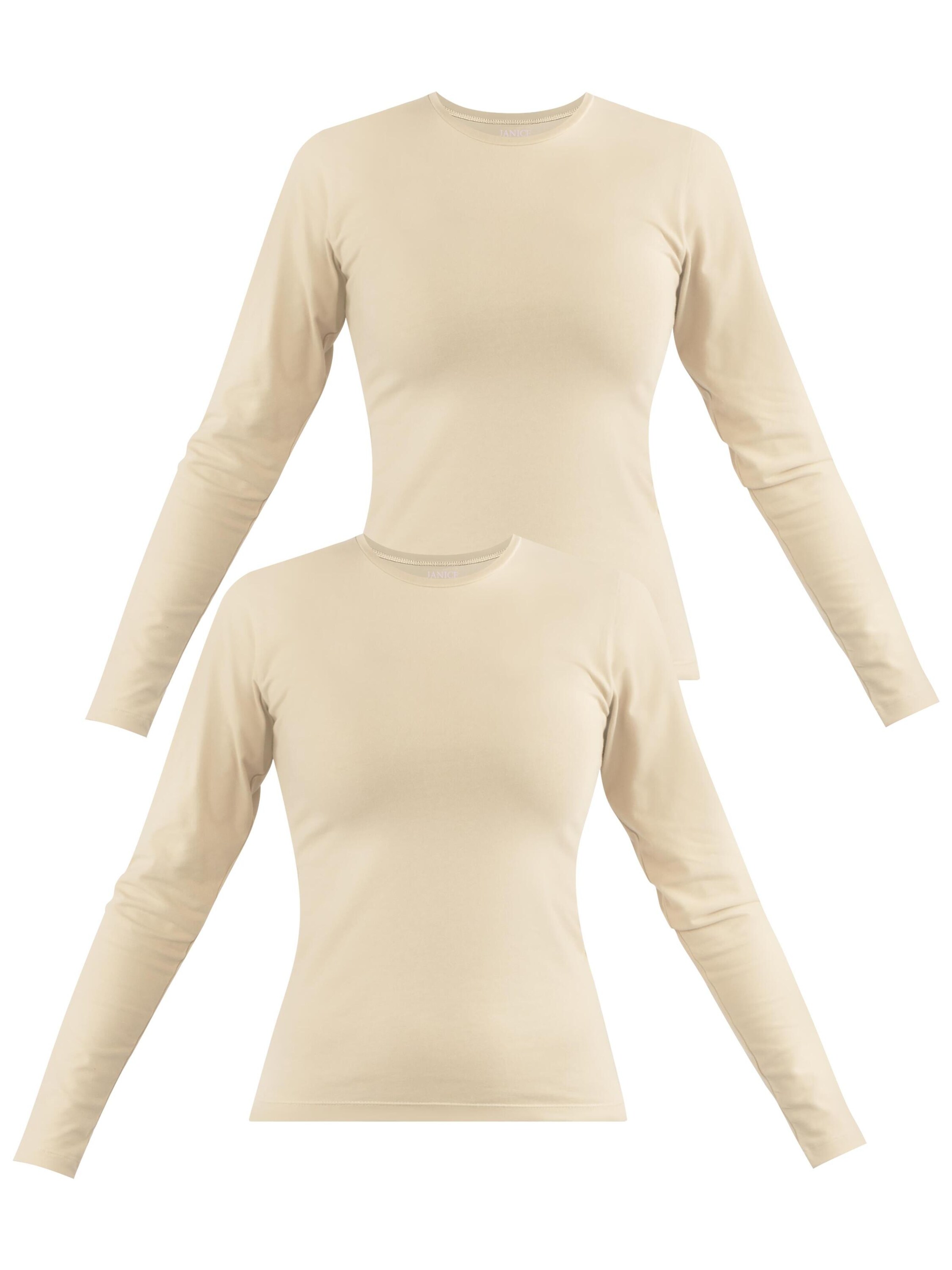Janice Sweatshirt ' Niska ' in Beige: voorkant