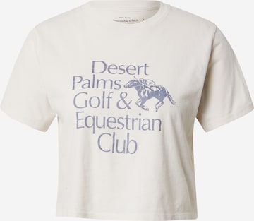 T-shirt 'COUNTRY CLUB' Abercrombie & Fitch en beige : devant