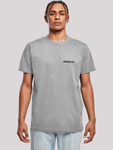F4NT4STIC Shirt 'Bodenlos' in Grey: front