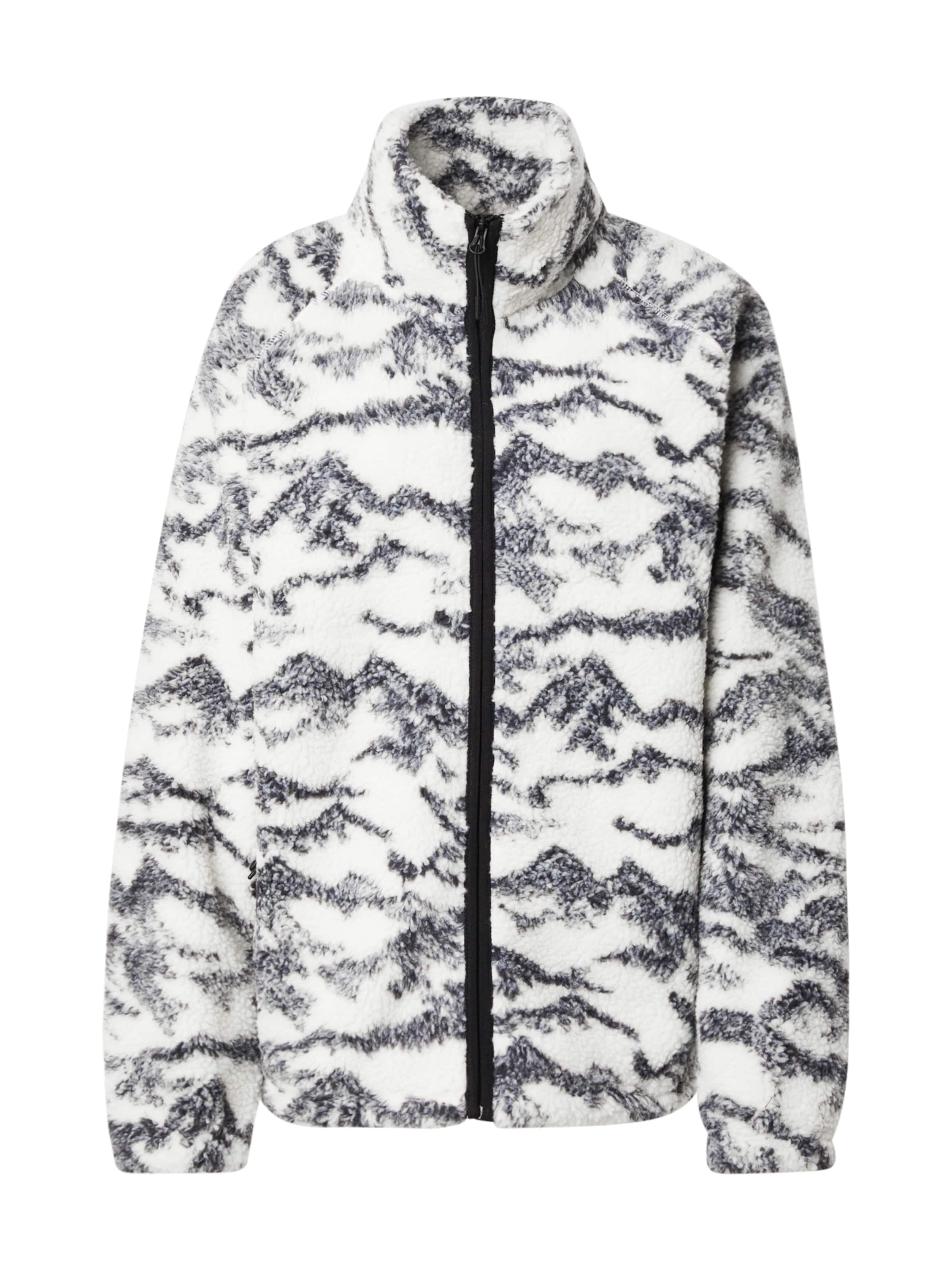 4F - Casaco de velo funcional em bege: frente