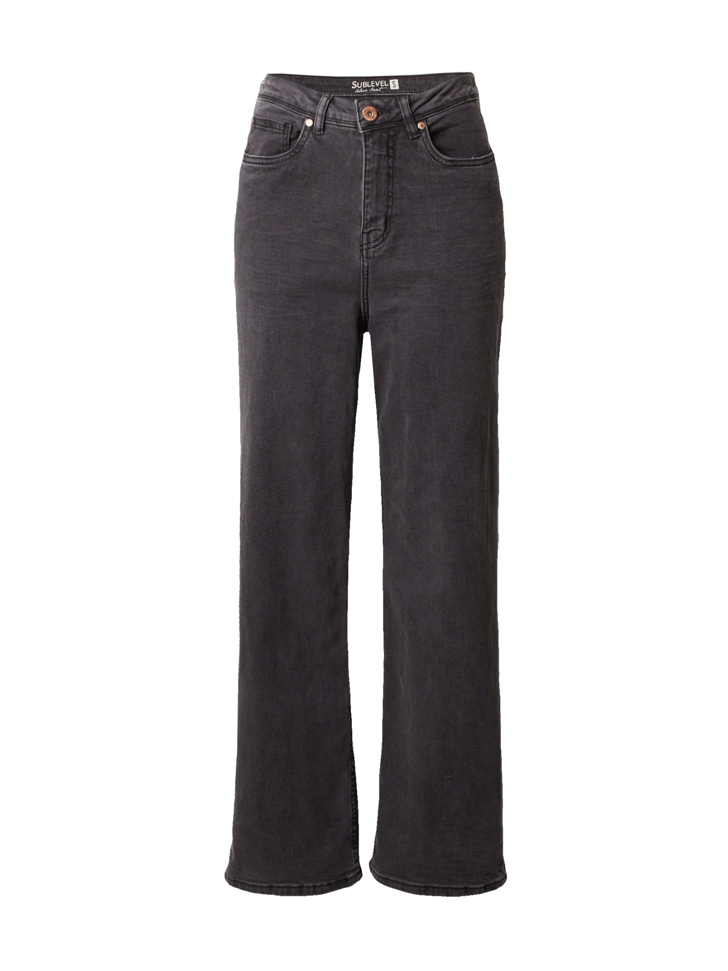 Sublevel Широкий Джинсы в Черный: спереди