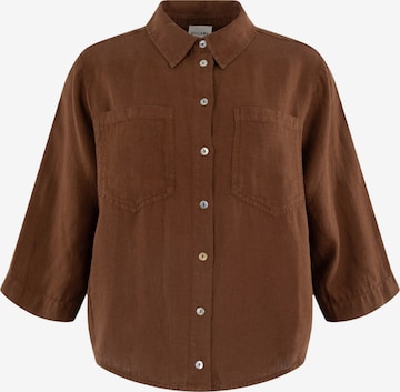 Bellamy Gallery Bluse 'Juno' in Braun: Vorderseite