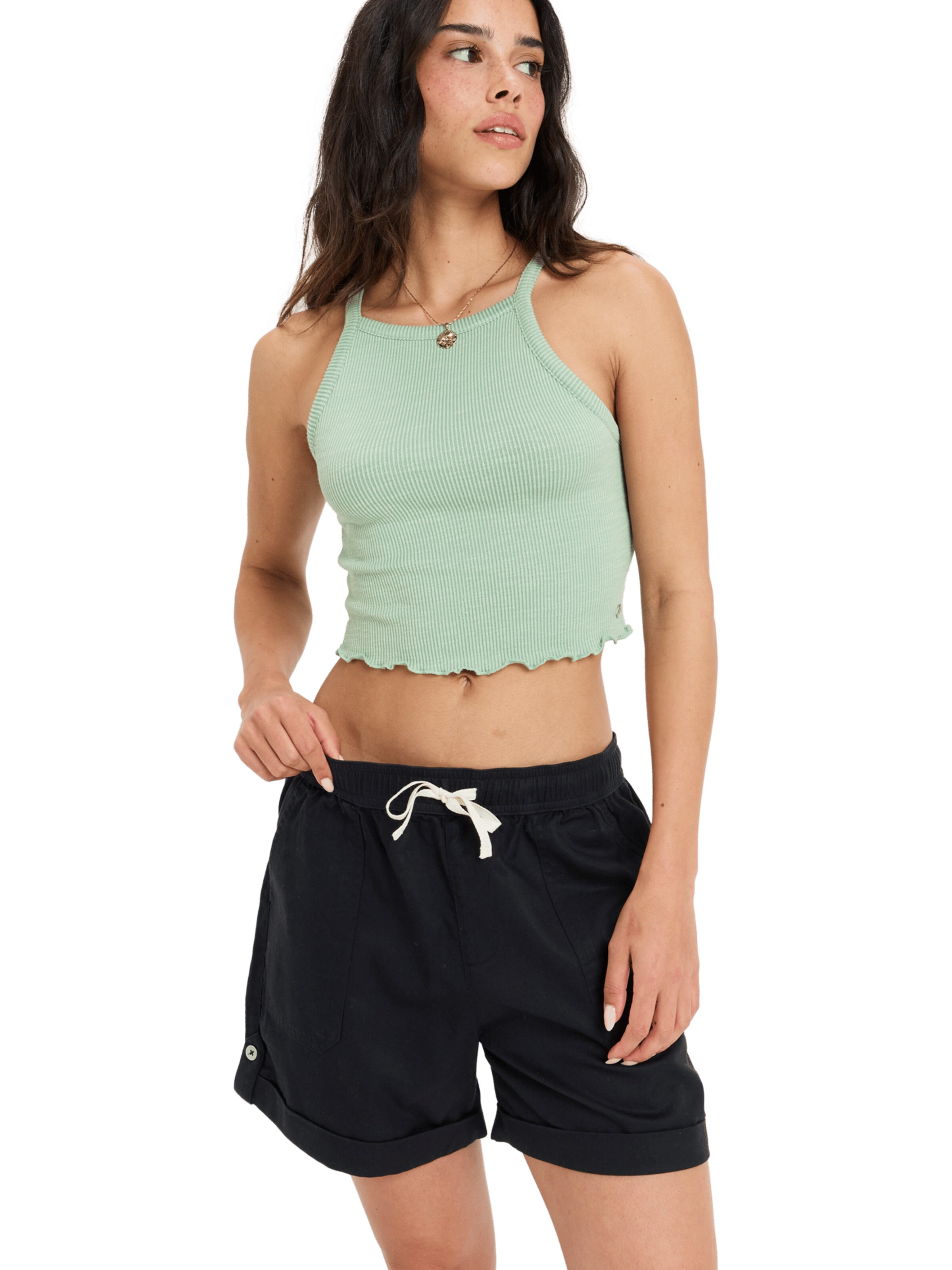ROXY Loosefit Shorts 'Sweetest Day' in Grau