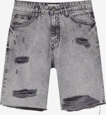 Pull&Bear Regular Jeans in Grey: front