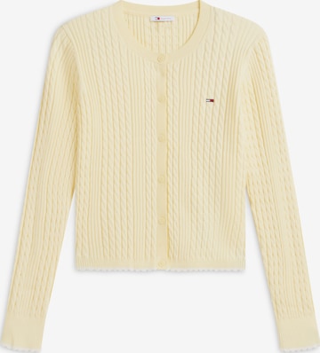 Tommy Jeans - Cárdigan en amarillo: frente