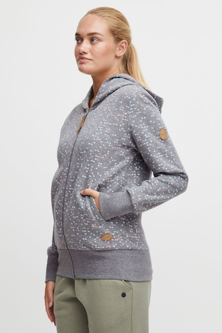 Oxmo Sweatshirtjacke in Grau: predná strana