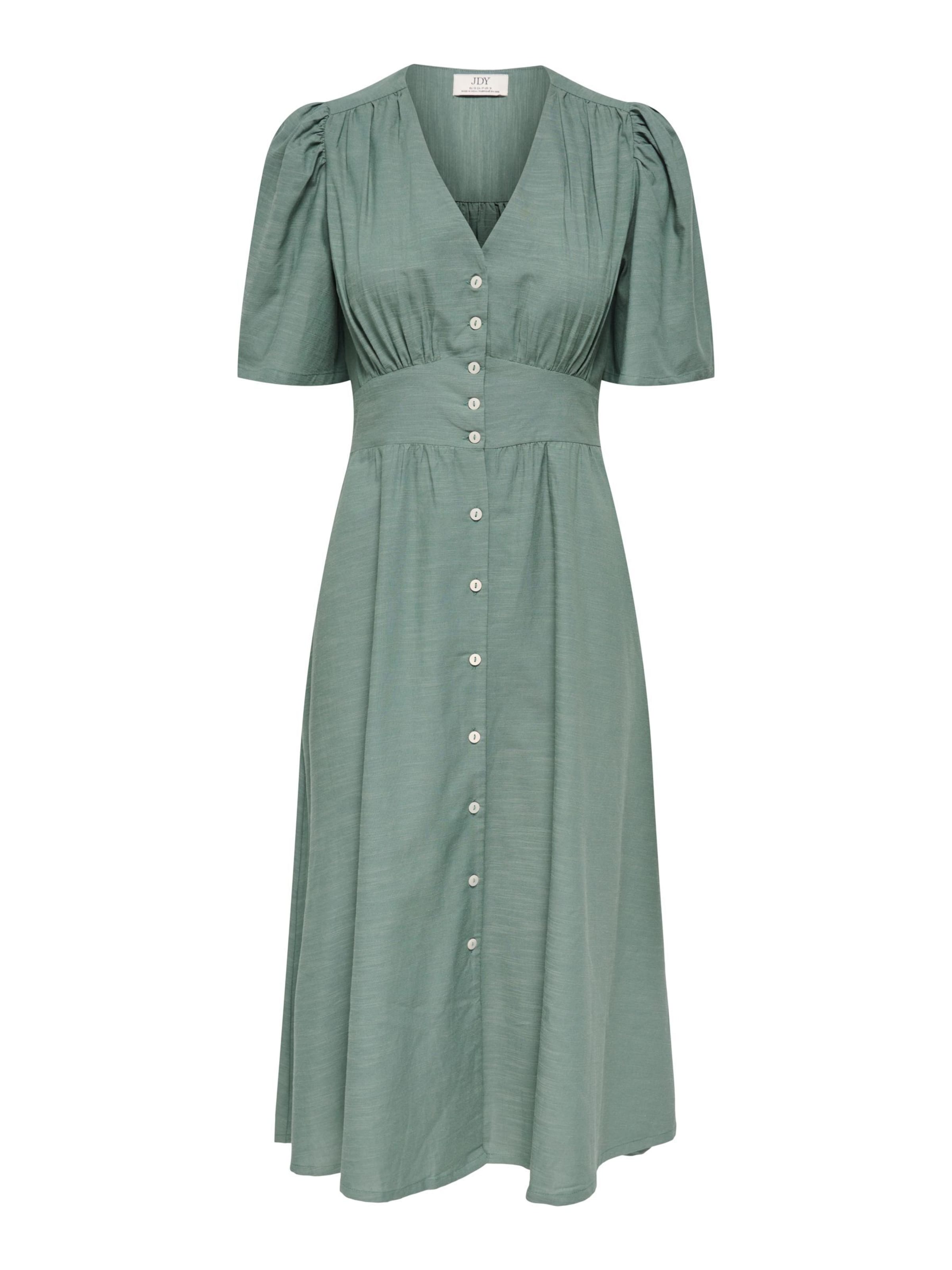 JDY Kleid 'JDYNORA' in Grün: Vorderseite