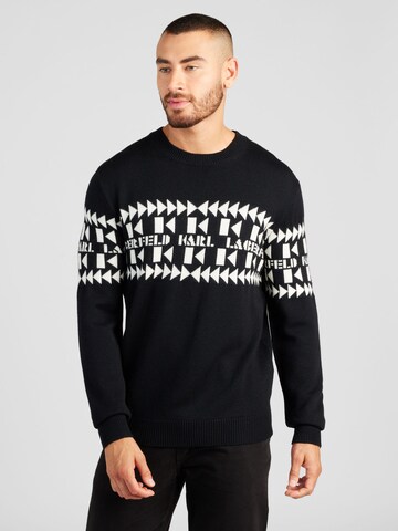 Karl Lagerfeld Pullover in Schwarz: predná strana