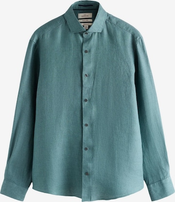 Chemise 'Signature' Next en bleu : devant