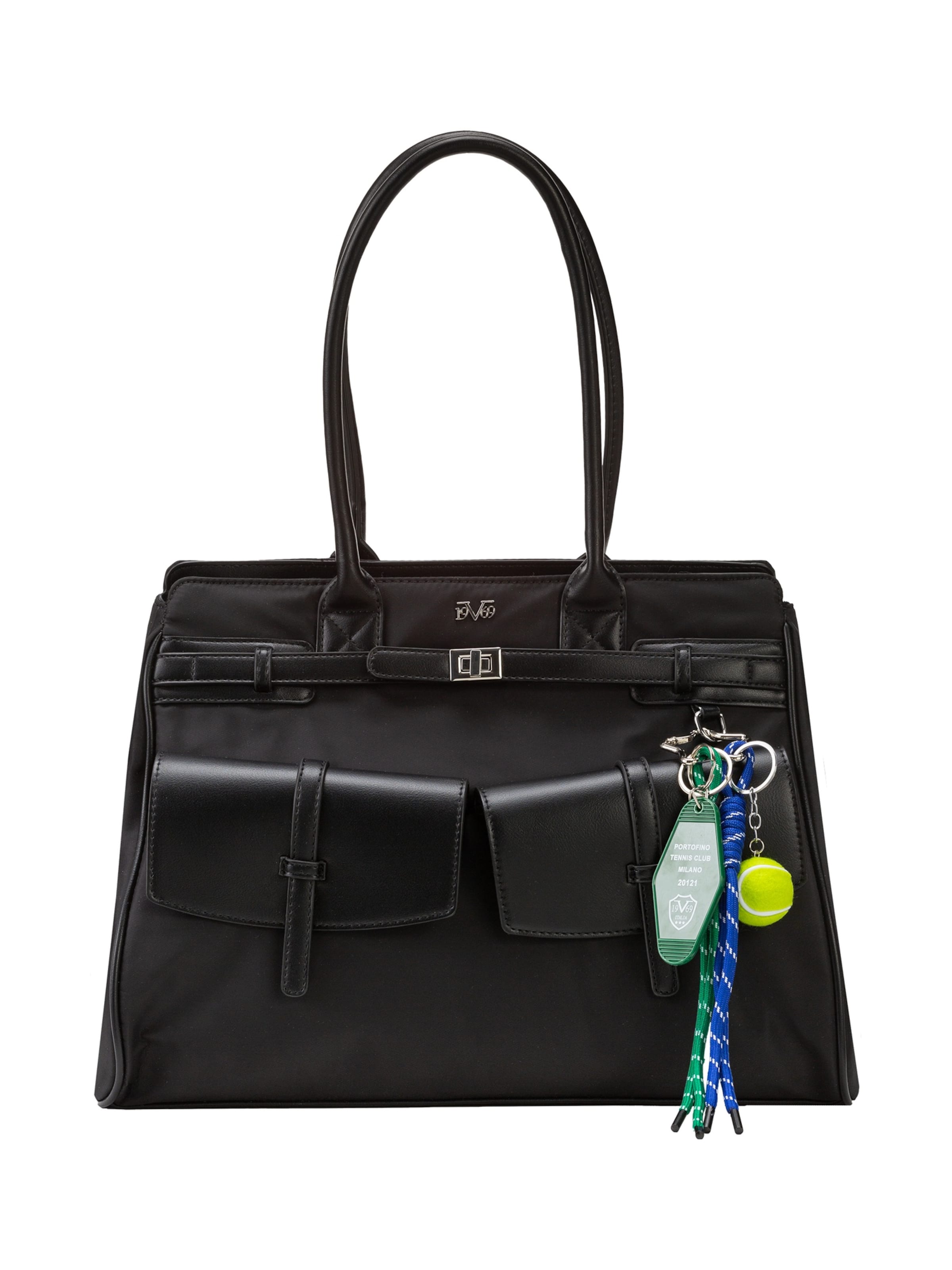 19V69 ITALIA Handbag 'Lierna' in Black: front