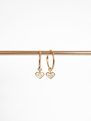 Orecchini 'Heart Whisper' di Hey Happiness in oro