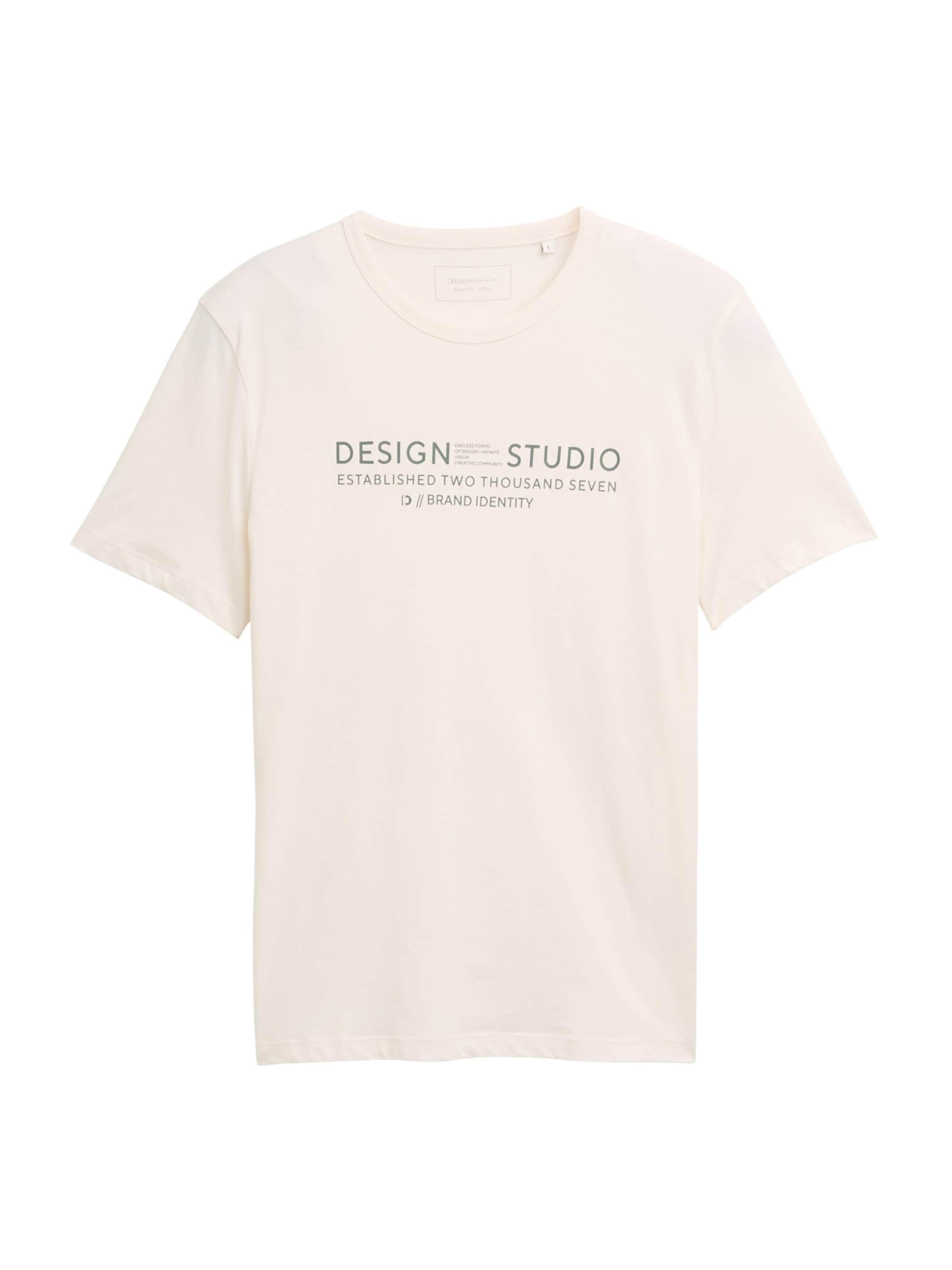 TOM TAILOR DENIM - Camiseta en blanco: frente