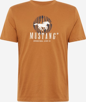 MUSTANG Shirt 'Alex' in Brown: front