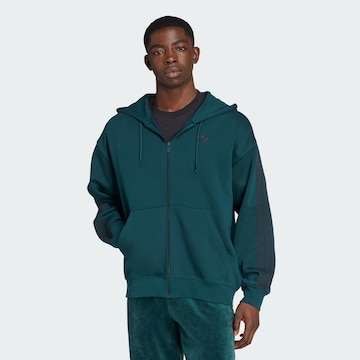 ADIDAS ORIGINALS Кофта на молнии 'Adicolor' в Зеленый: спереди