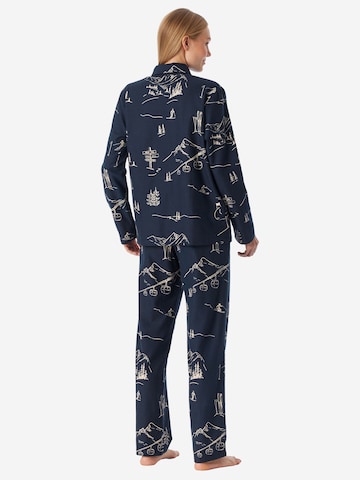 SCHIESSER Pyjama ' X-Mas Gifting ' in Blauw