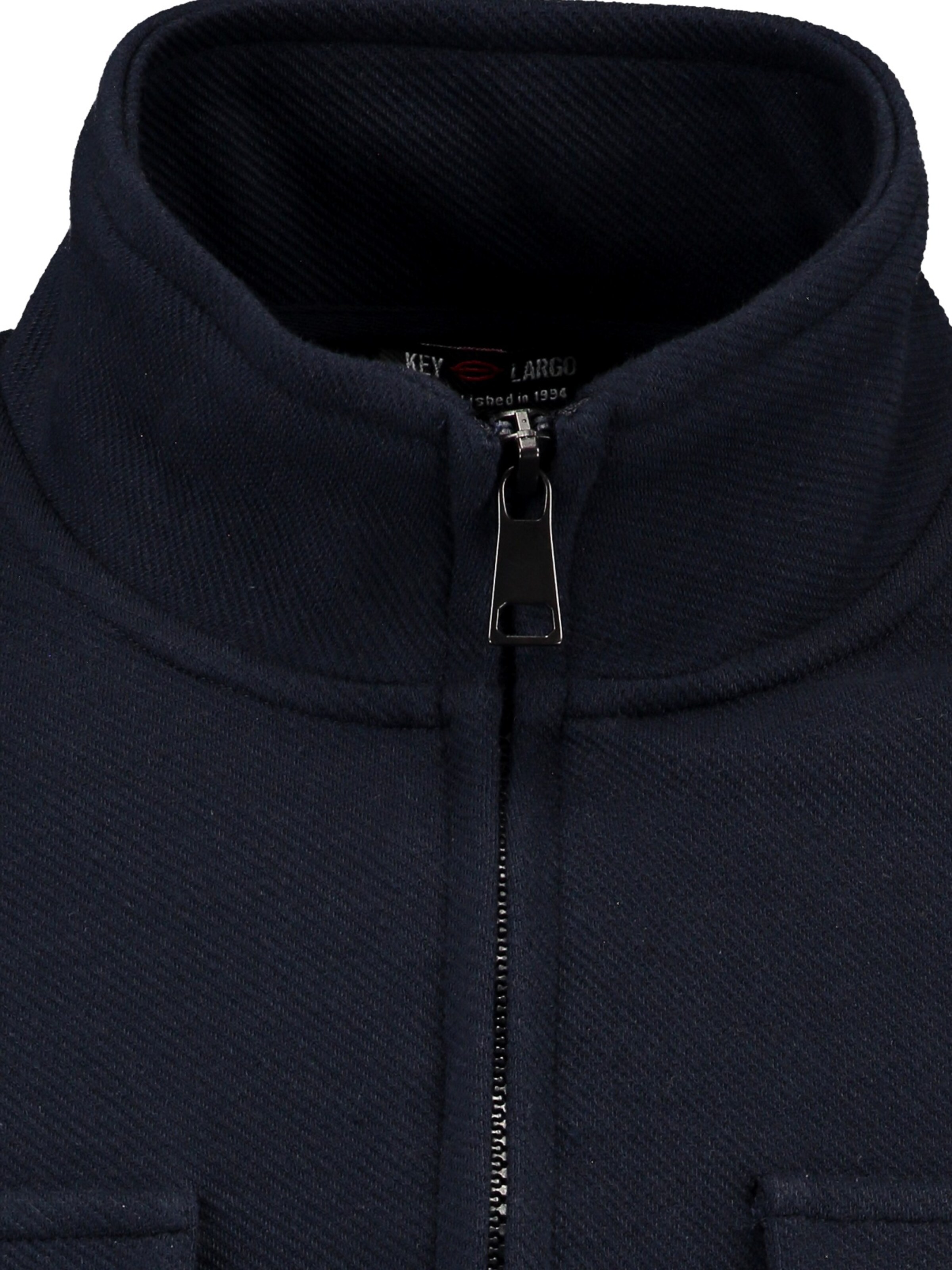 Key Largo Sweatjakke 'KLNEW TRAINER' i blå