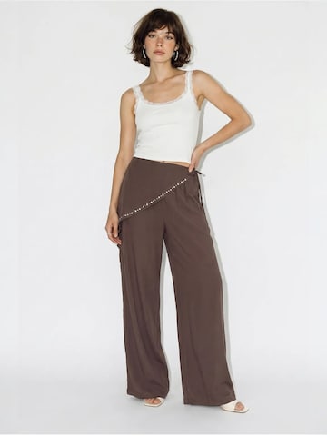 Wide Leg Pantalon 'Hose' Bianco Lucci en marron