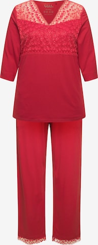 Ulla Popken Pajama in Red: front
