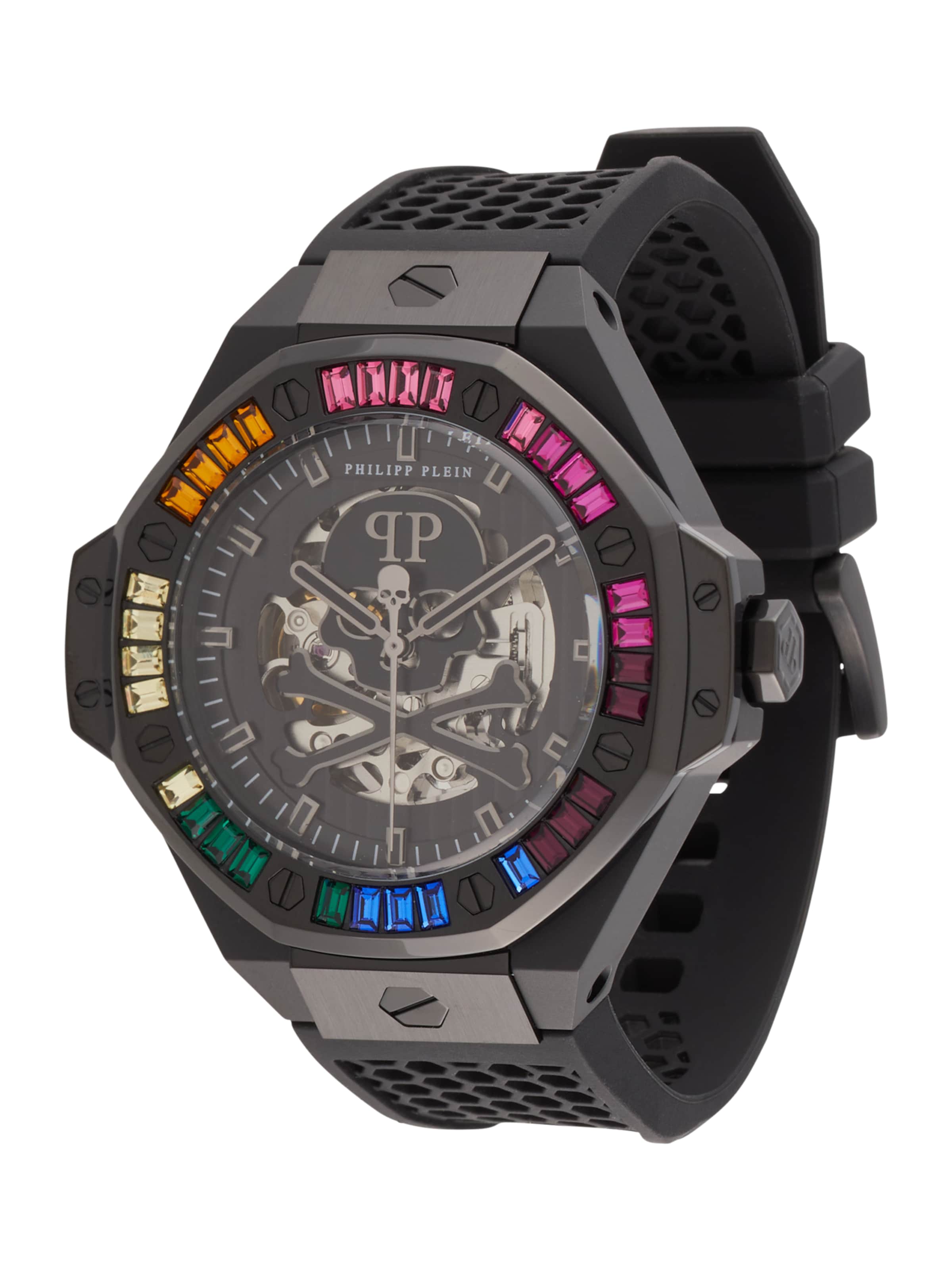 Philipp Plein Analogt ur '$keleton Royal' i sort: forside