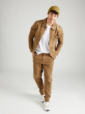 ABOUT YOU x Jaime Lorente Between-season jacket 'Emilio' in Brown