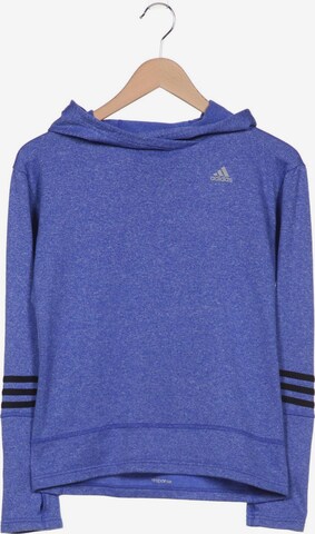 ADIDAS PERFORMANCE Sweatshirt & Zip-Up Hoodie in XS in Blue: front