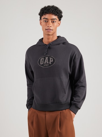 Bluză de molton de la GAP pe negru: față