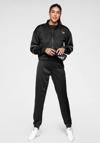 Reebok Trainingsanzug in Schwarz: Vorderseite