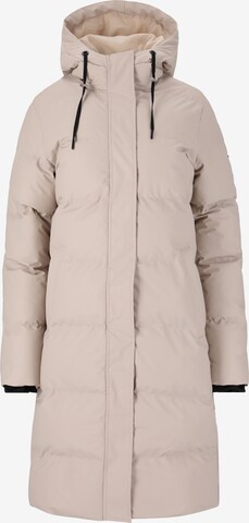 Weather Report Outdoormantel 'Audrey' in Beige: voorkant