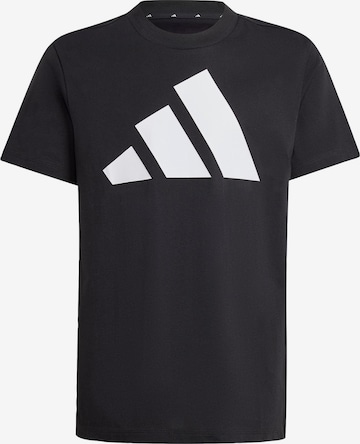 Tricou funcțional 'Essentials' de la ADIDAS SPORTSWEAR pe negru: față