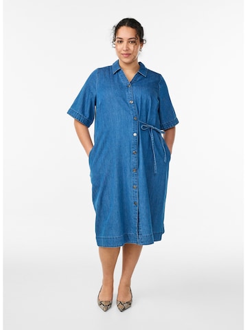 Zizzi Платье-рубашка 'JLullu' в Синий