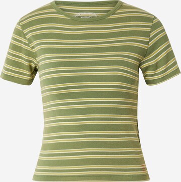 Tricou 'RUSS' de la BDG Urban Outfitters pe verde: față