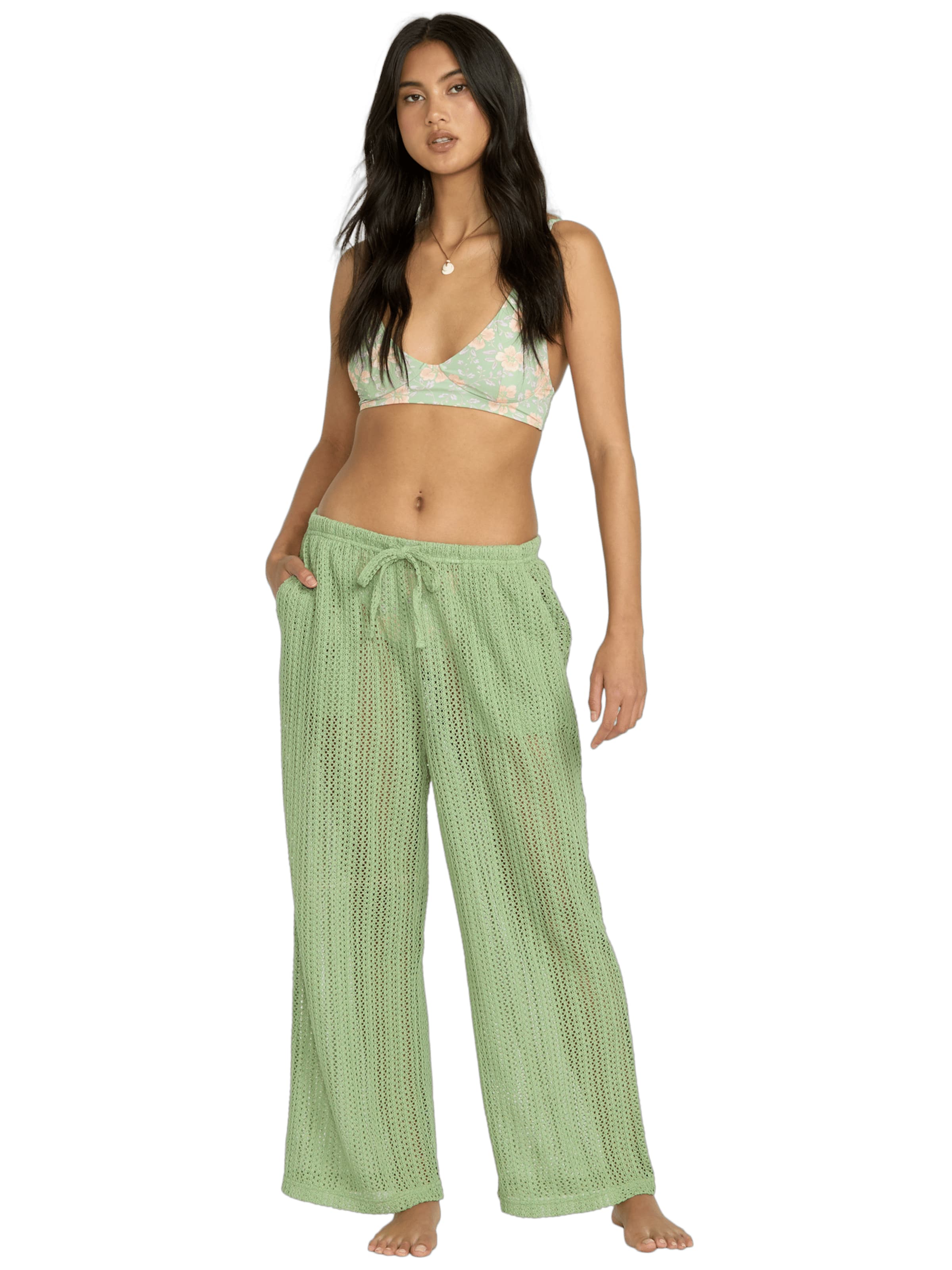 BILLABONG Loose fit Pants 'Tropic Beach' in Green: front
