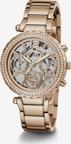 GUESS Analoog horloge 'SOLSTICE' in Goud