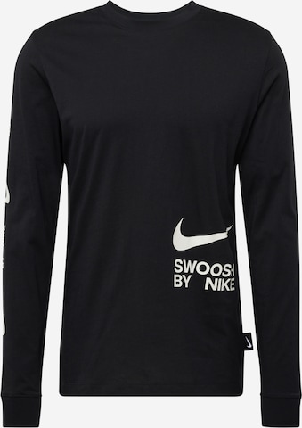 Nike Sportswear T-Shirt 'BIG SWOOSH' in Schwarz: predná strana