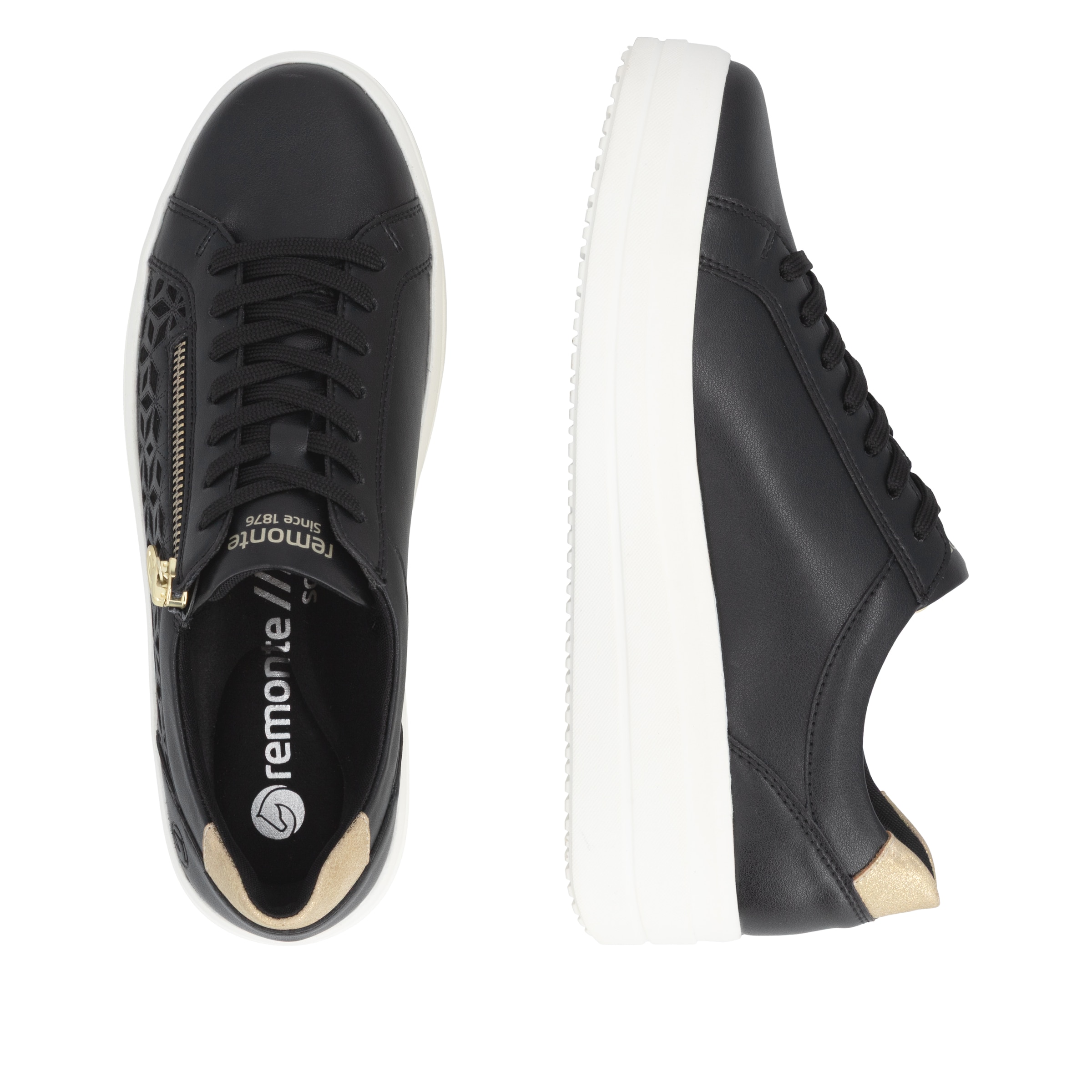 REMONTE Sneakers laag in Zwart