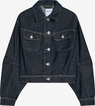 Bershka Välikausitakki värissä sininen: etupuoli