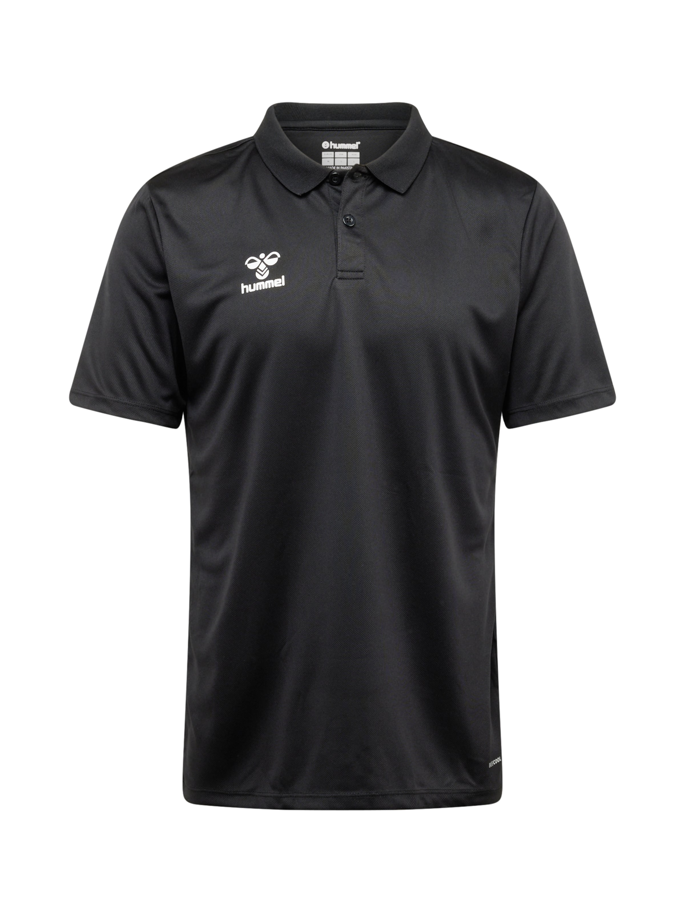 Hummel Λειτουργικό μπλουζάκι 'Essential' σε μαύρο: μπροστά