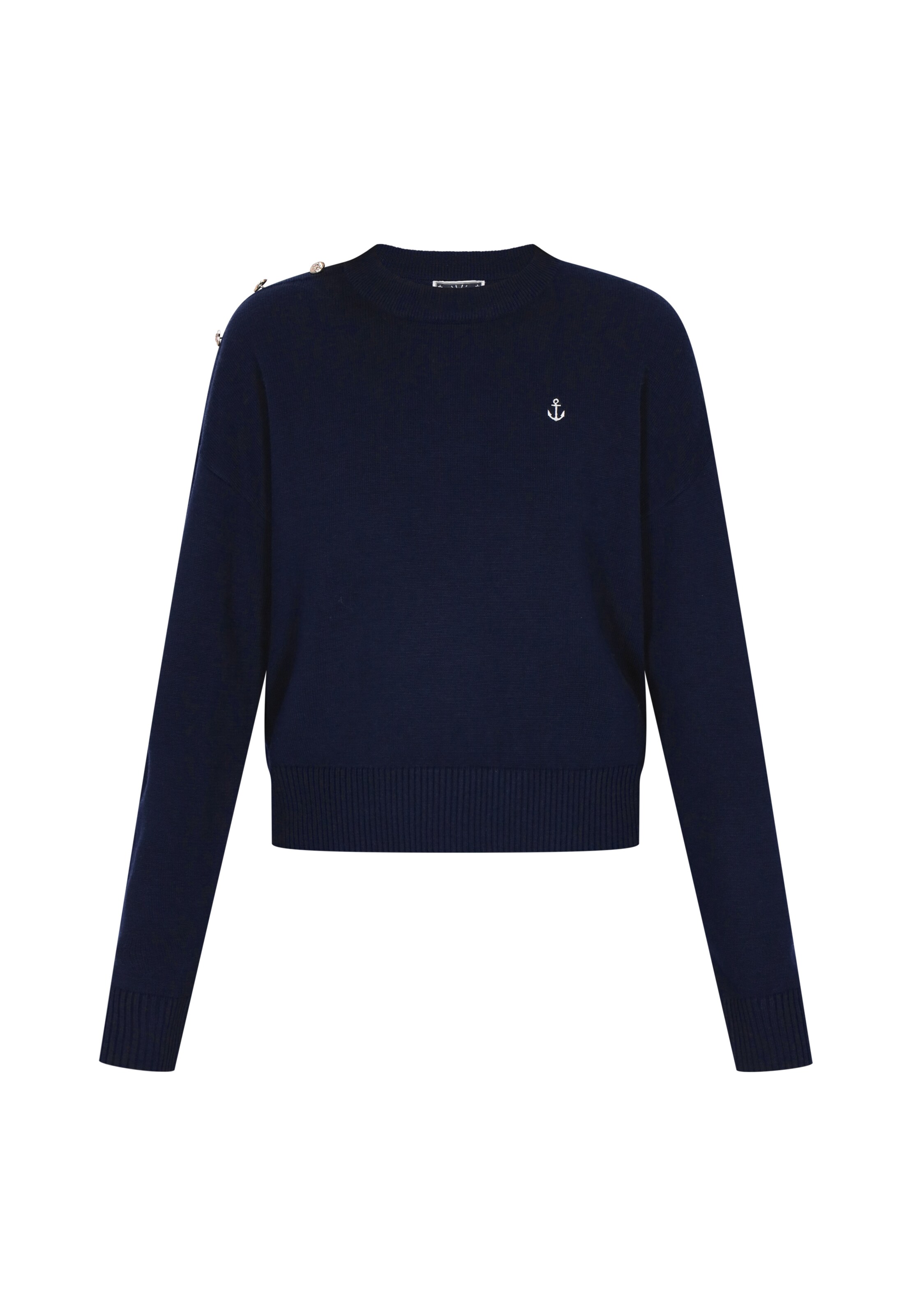 DreiMaster Maritim Pullover in Blau: Vorderseite