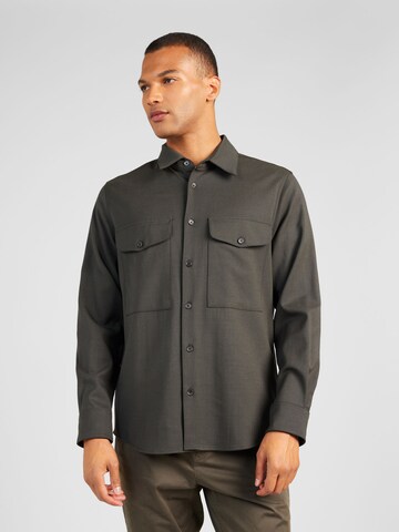 Studio Seidensticker Regular fit Button Up Shirt 'Studio' in Green: front