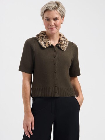 Lady Day Knit cardigan 'Lady Day Marlot Deep forest' in Green: front