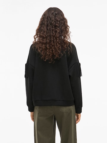 VILA Sweatshirt 'VIReflect' in Zwart