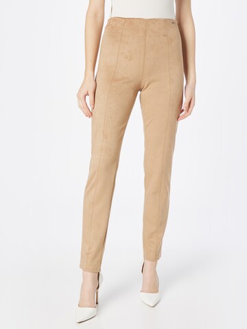 GUESS - Skinny Pantalón 'MAYA' en beige: frente