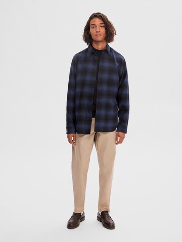 Slim fit Camicia 'SLHOwen' di SELECTED HOMME in blu