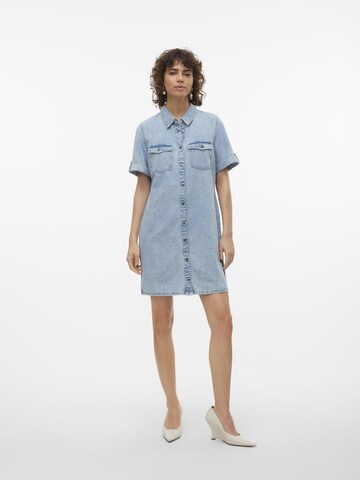 VERO MODA Shirt Dress 'Jennie' in Blue